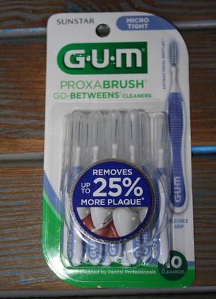 Интердентальная щітка gum proxabrush go-betweens interdental brushes 10 шт4 фото