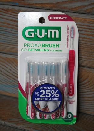 Интердентальная щітка gum proxabrush go-betweens interdental brushes 10 шт5 фото