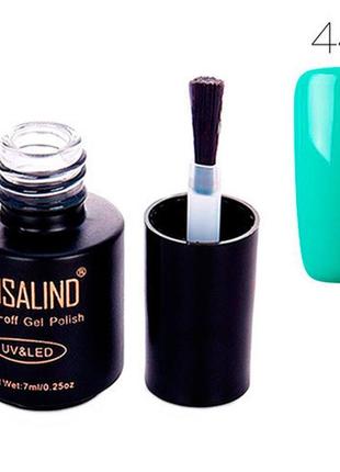 Гель-лак для нігтів манікюру 7 мл rosalind, шелак, 44 бірюзовий
