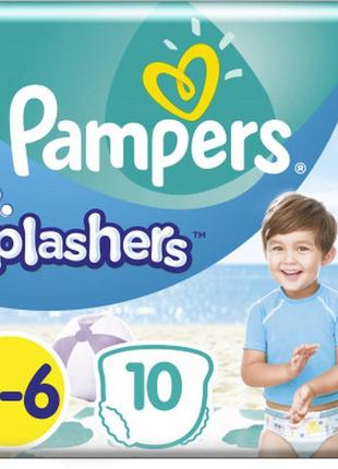 Підгузок pampers для плавання splashers розмір 5-6 (14+ кг) 10...