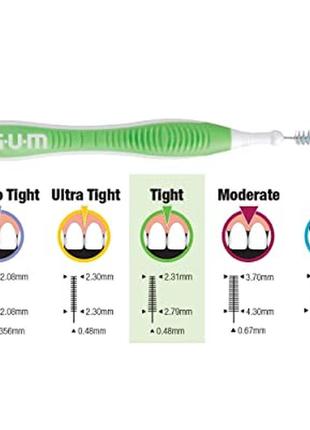 Интердентальная щітка gum proxabrush go-betweens interdental brushes 10 шт6 фото