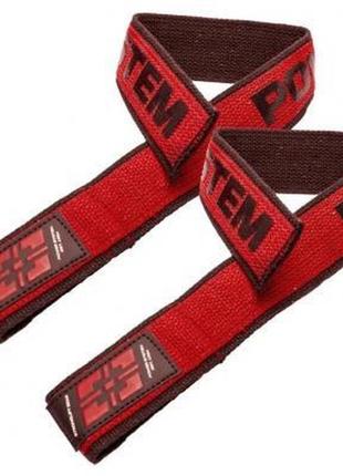 Кистьові лямки power system 3401 lifting straps duplex black/r...