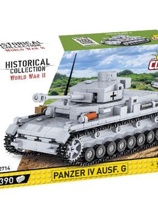 Конструктор cobi друга світова війна танк panzer iv, 390 детал...