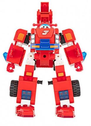 Конструктор super wings blocks 2-in-1 buildable transforming v...