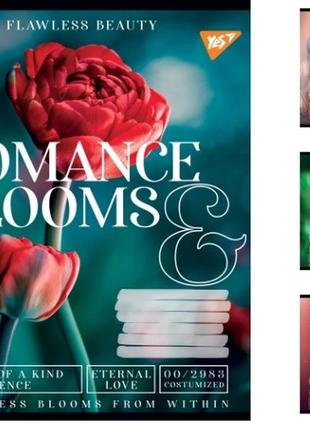 Зошити а5/96 лінія yes romance blooms, зошит для записів 5 шт. в уп. 766509 766509  ish