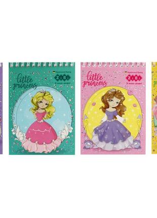 Блокнот на пружині зверху, а-6, 40 арк., little fairy, картонна обкладинка, kids line