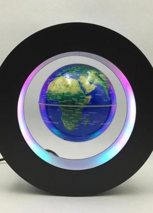 Левитирующий глобус с подсветкой ночник с картой мира1 фото
