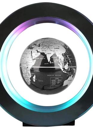 Левитирующий глобус с подсветкой ночник с картой мира3 фото