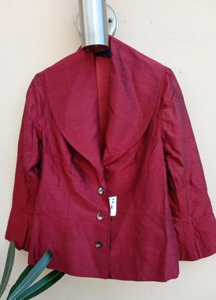 Шелковый пиджак р.38-40 индия1 фото