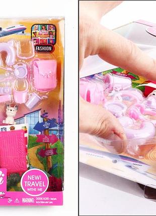 Уценка 30% лялька anyali 29см 444-1 з валізою та аксес.2в.кор.32,5*6*22 /60/