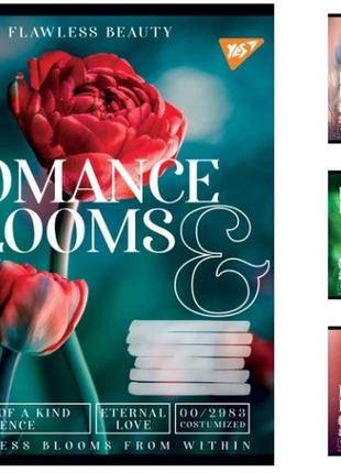 Зошити а5/36 лінія yes romance blooms, зошит для записів 15 шт. в уп. 766432 766432  ish