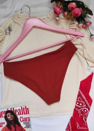 Красные женские плавки низ купальника бикини раздельный купальник2 фото