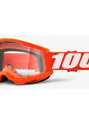 Окуляри 100% strata 2 goggle orange — clear lens 50027-00005