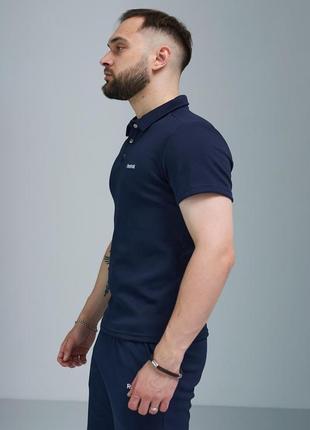 Качественная мужская футболка поло reebok с воротником, на пуговицах3 фото
