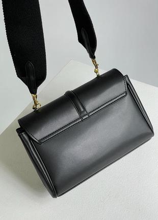 Сумка celine teen soft 16 in smooth calfskin tan black6 фото