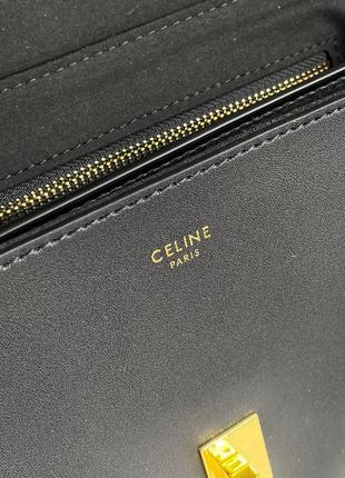 Сумка celine teen soft 16 in smooth calfskin tan black8 фото