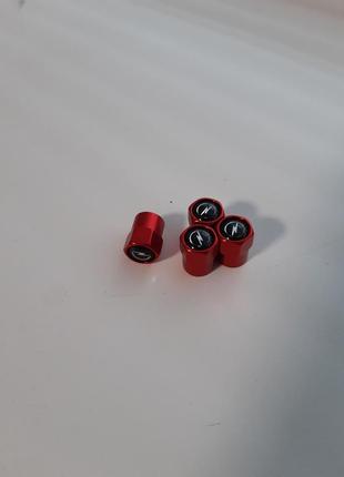 Ковпачки колісного ніпеля (соска) червоні опель opel нові розб...