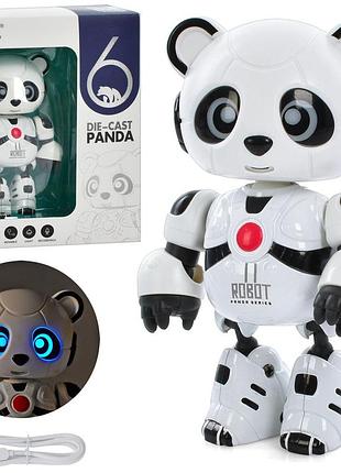 Тварина панда 13 см, акум, usb, повторює, звук, світло, функція запису, кор, 18-14-7см /16/ my66-q1206  ish