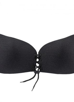 Бюстгальтер-невидимка fly bra з ефектом push up чорний size d ...