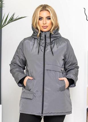 Жіноча курточка демісезонна з плащової тканини skl92-3577749 фото