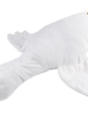 М'яка іграшка гусак (подушка обіймашка) 160 см  білий, плюш м160-б  ish
