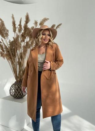 Жіноче пальто з кашеміру на підкладці skl92-3578222 фото
