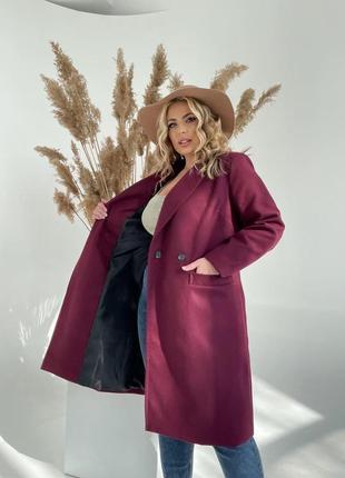 Жіноче пальто з кашеміру на підкладці skl92-3578226 фото