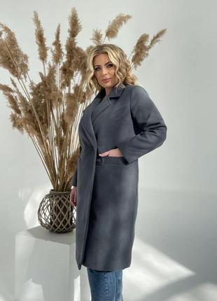 Жіноче пальто з кашеміру на підкладці skl92-3578229 фото
