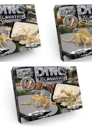 Набір для проведення розкопок "dino excavation" динозаври рос   danko toys dex-01-01,02,03  ish