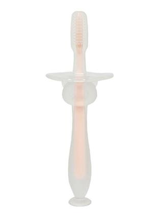 Зубна щітка з обмежувачем рожевий skl88-345362