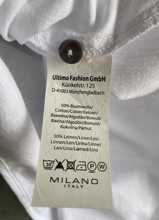 Рубашка италияwhite milano4 фото