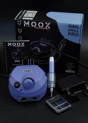 Фрезер для маникюра moox x500 на 45000 об\мин, 65 вт., purple1 фото