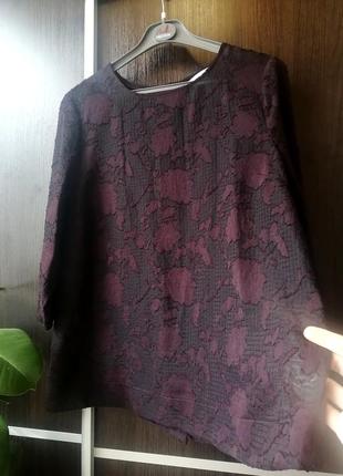 Шикпрная, стильная, новая блуза блузка цветы. сзади пуговички3 фото