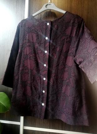 Шикпрная, стильная, новая блуза блузка цветы. сзади пуговички1 фото