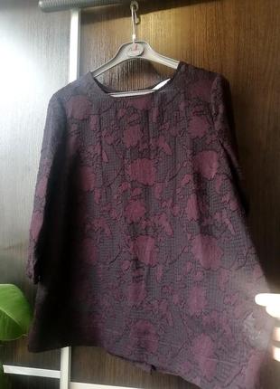 Шикпрная, стильная, новая блуза блузка цветы. сзади пуговички2 фото