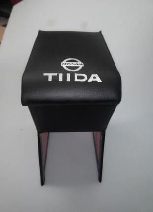 Підлокітник nissan tiida ніссан тііда колір чорний