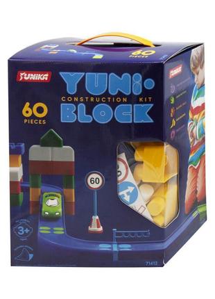 Конструктор дитячий yuni-block 60 деталі skl88-341993