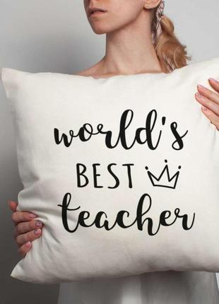 Подушка worlds best teacher skl96-3300113 фото