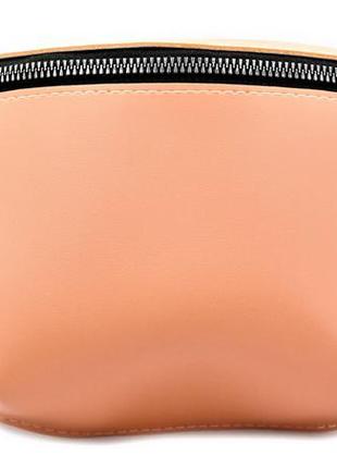 Жіноча сумка на пояс бананка weatro колір персиковий skl85-2955543 фото