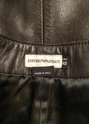 Юбка, юбка кожа emporio armani на запах7 фото