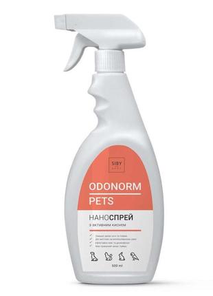 Наноспрей odonorm pets 3 в 1 з активним киснем, 500 ml skl16-3...