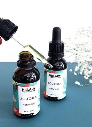 Натуральне масло для обличчя та волосся hillary jojoba oil, 30...3 фото