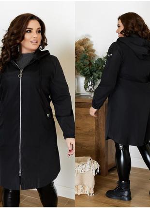 Жіноча куртка-плащ із плащової тканини skl92-3565363 фото