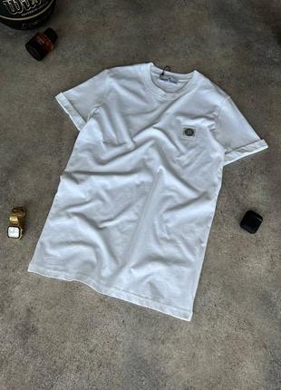 Stone island classic t-shirt white.2 фото