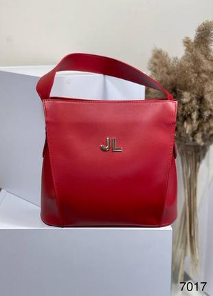 Жіноча сумка з екошкіри колір чевоный skl102-354929