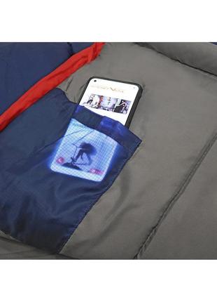 Спальний мішок спальник ковдру sportvida -3 ...21c l blue/grey...10 фото