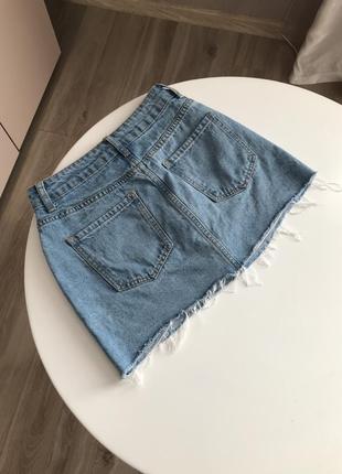 Юбка юбка юпка асимметричная джинсовая мини юбка7 фото