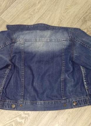 Куртка джинсова 110-116 см, 5-6 років3 фото