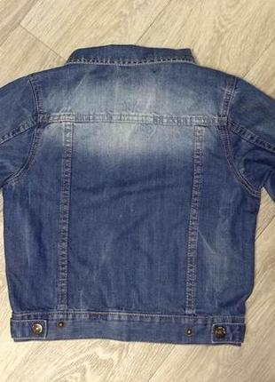 Куртка джинсова 110-116 см, 5-6 років2 фото