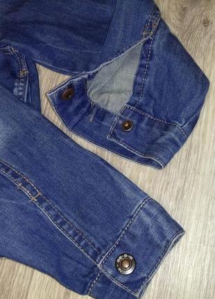 Куртка джинсова 110-116 см, 5-6 років8 фото